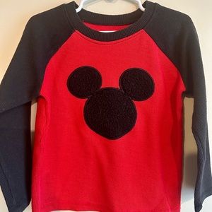 DISNEY Red/Black Mickey long sleeve shirt. Size 4T. EUC!!